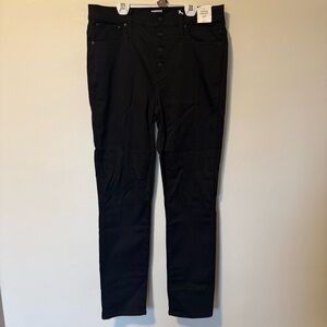 J.CREW Women's Black Jeans 9” Vintage Straight Size 31T Button Fly NWT